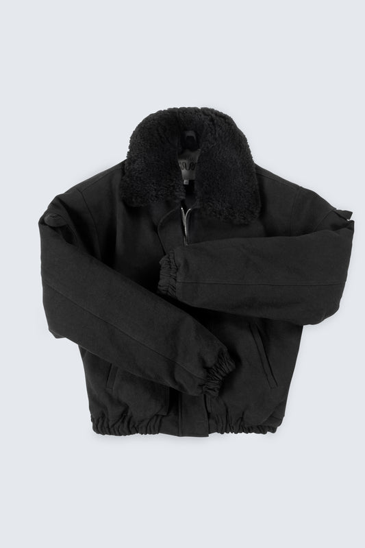 Black on Black Shirt Collar