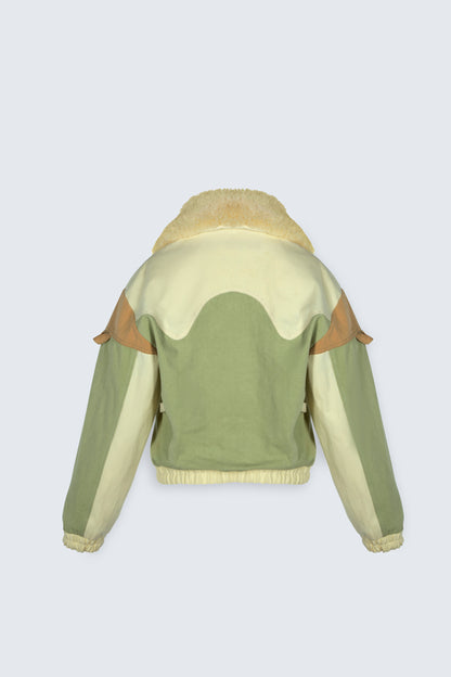 Yellow, Mustard, Green Shirt Collar