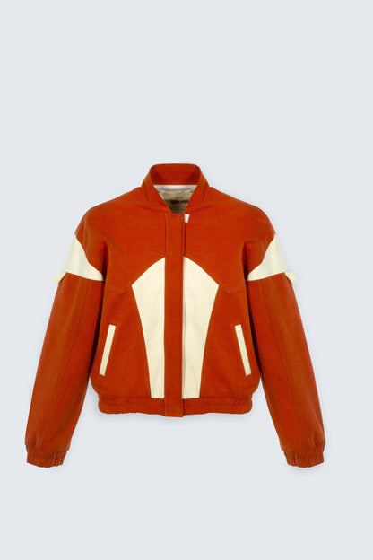 Butter Yellow, Terracotta Mandarin Collar