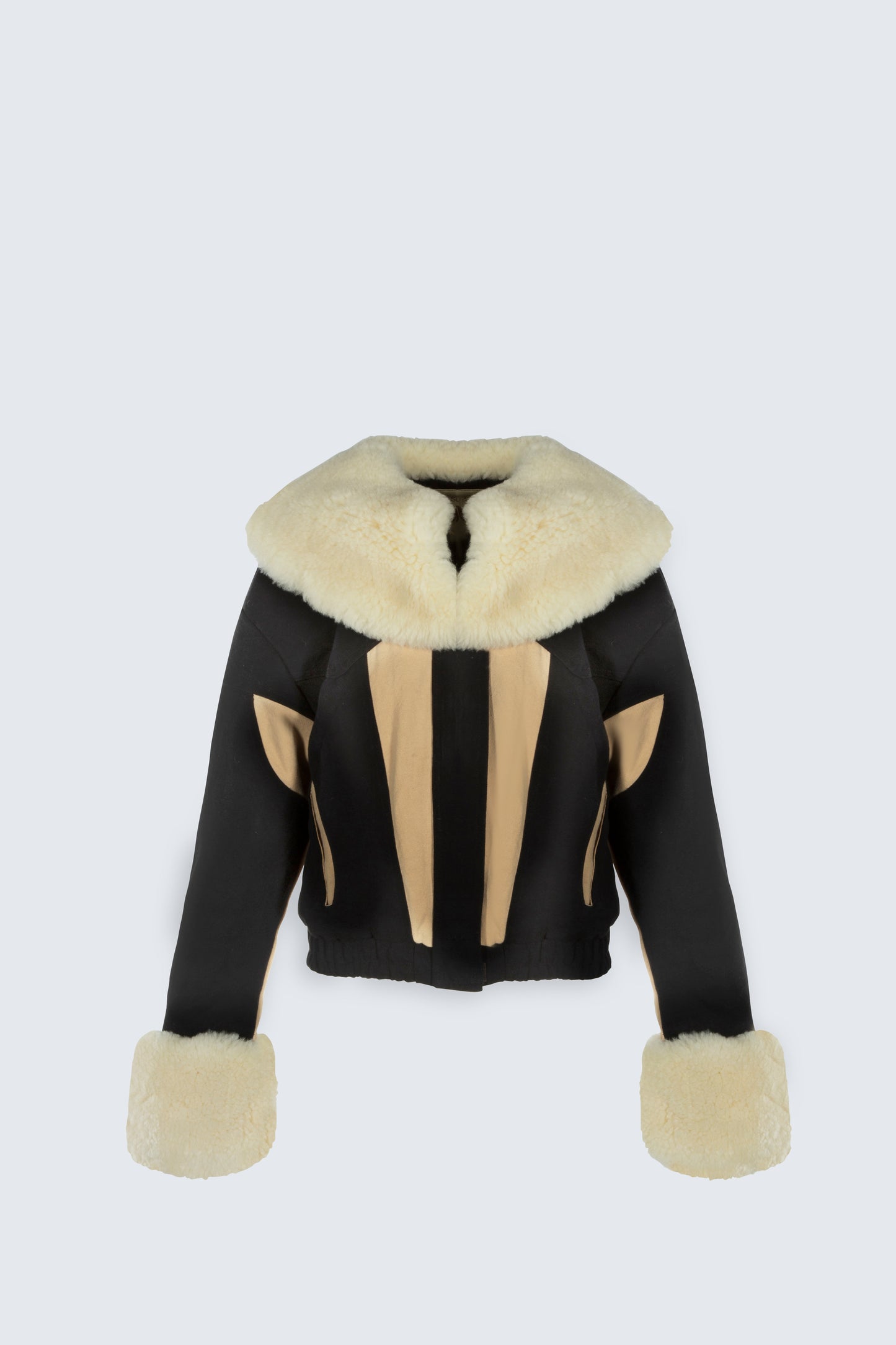 Black and Mustard Large Collar and Cuff